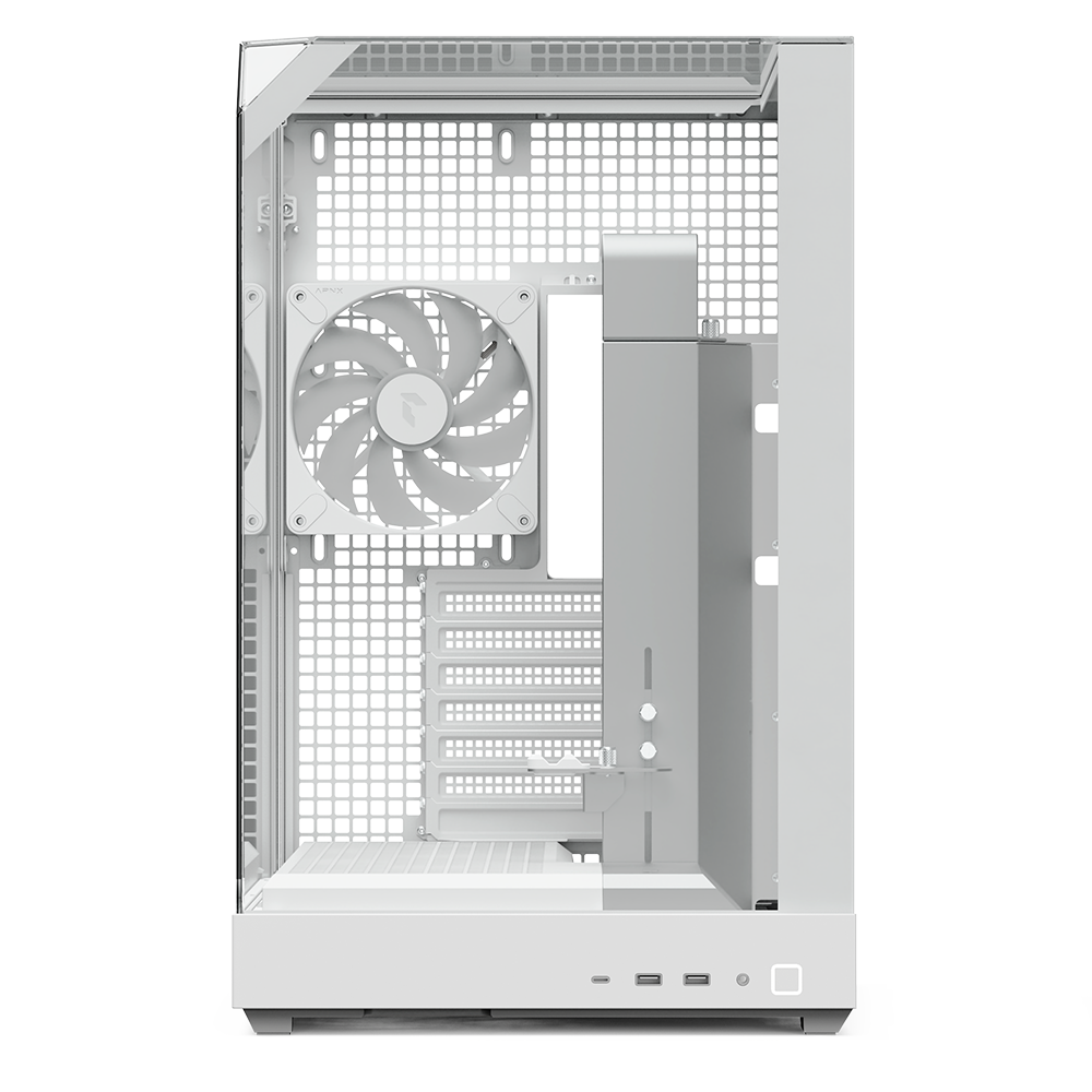 APNX V2 White premium PC case for high-performance systems - كيس أبيض
