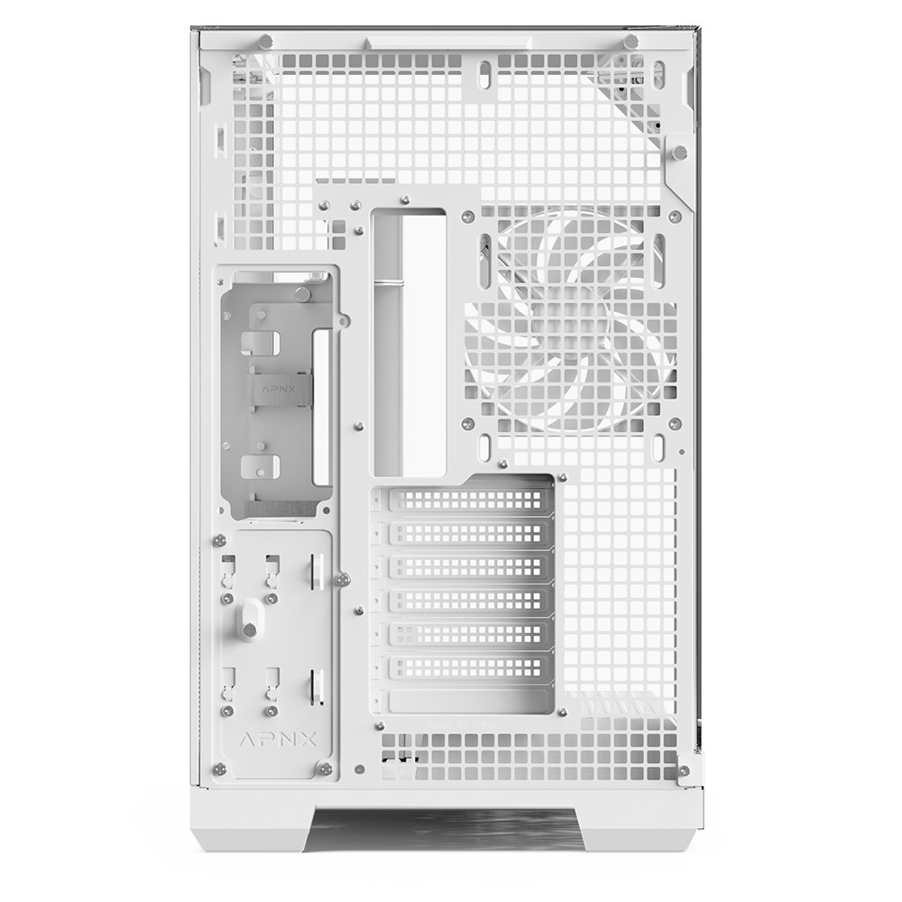 APNX V2 White premium PC case for high-performance systems - كيس أبيض