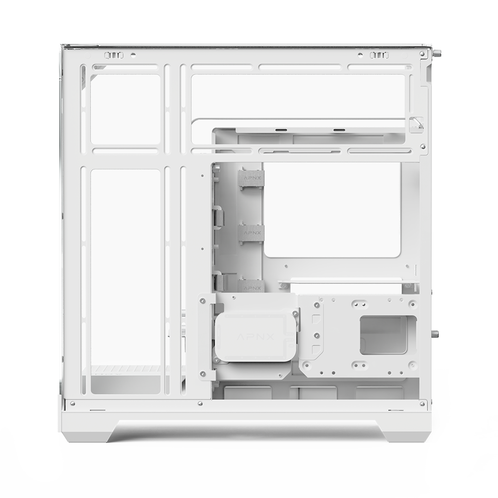 APNX V2 White premium PC case for high-performance systems - كيس أبيض