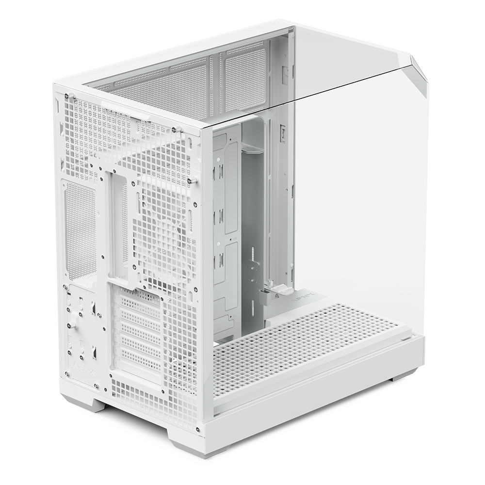 APNX V2 White premium PC case for high-performance systems - كيس أبيض