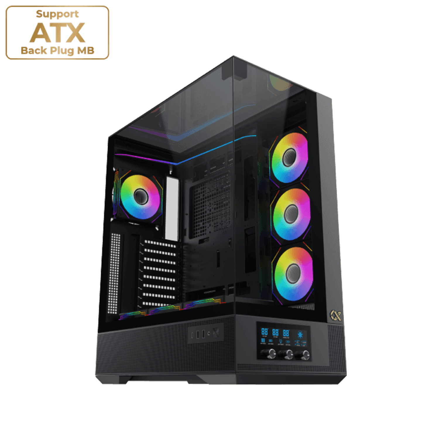 Xigmatek Vision Pro Full-Tower EATX Case Support BTF / PZ Motherboards - Black - كيس أسود Xigmatek Vision Pro Full-Tower EATX Case Support BTF / PZ Motherboards - Black - كيس أسود