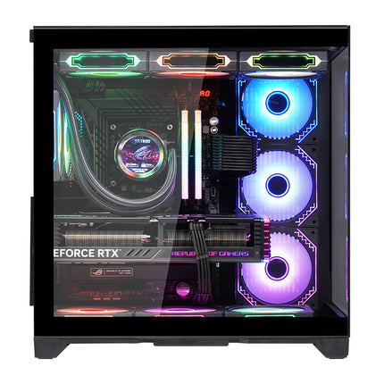 WJCoolman Robin 2 PRO PC Case 7 ARGB Fans Black - كيس