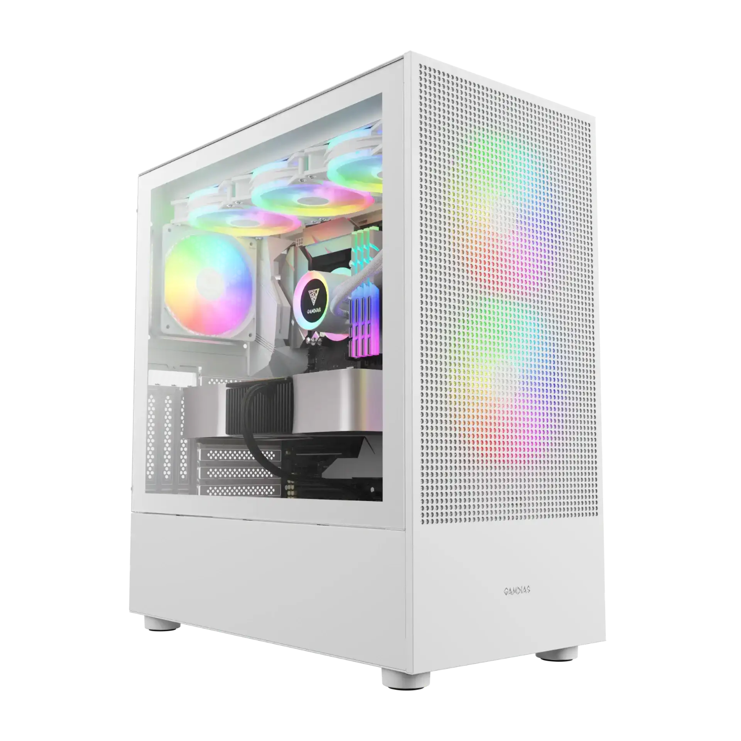 GAMDIAS TALOS M3 MESH WH - WHITE CASE - كيس أبيض GAMDIAS TALOS M3 MESH WH - WHITE CASE - كيس أبيض
