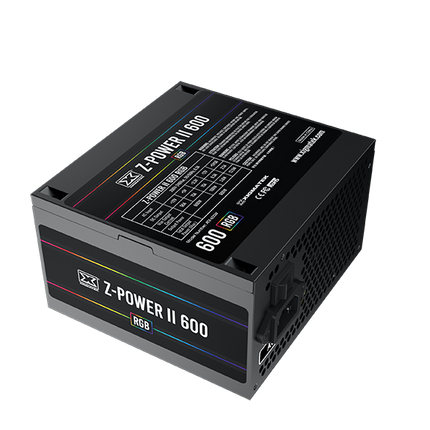 Xigmatek Z-POWER II RGB 600W Power Supply - Black - مزود طاقة