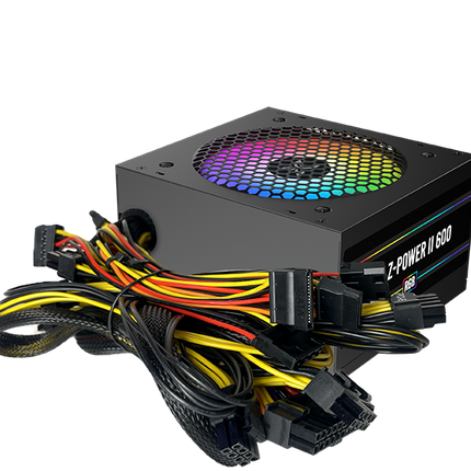 Xigmatek Z-POWER II RGB 600W Power Supply - Black - مزود طاقة