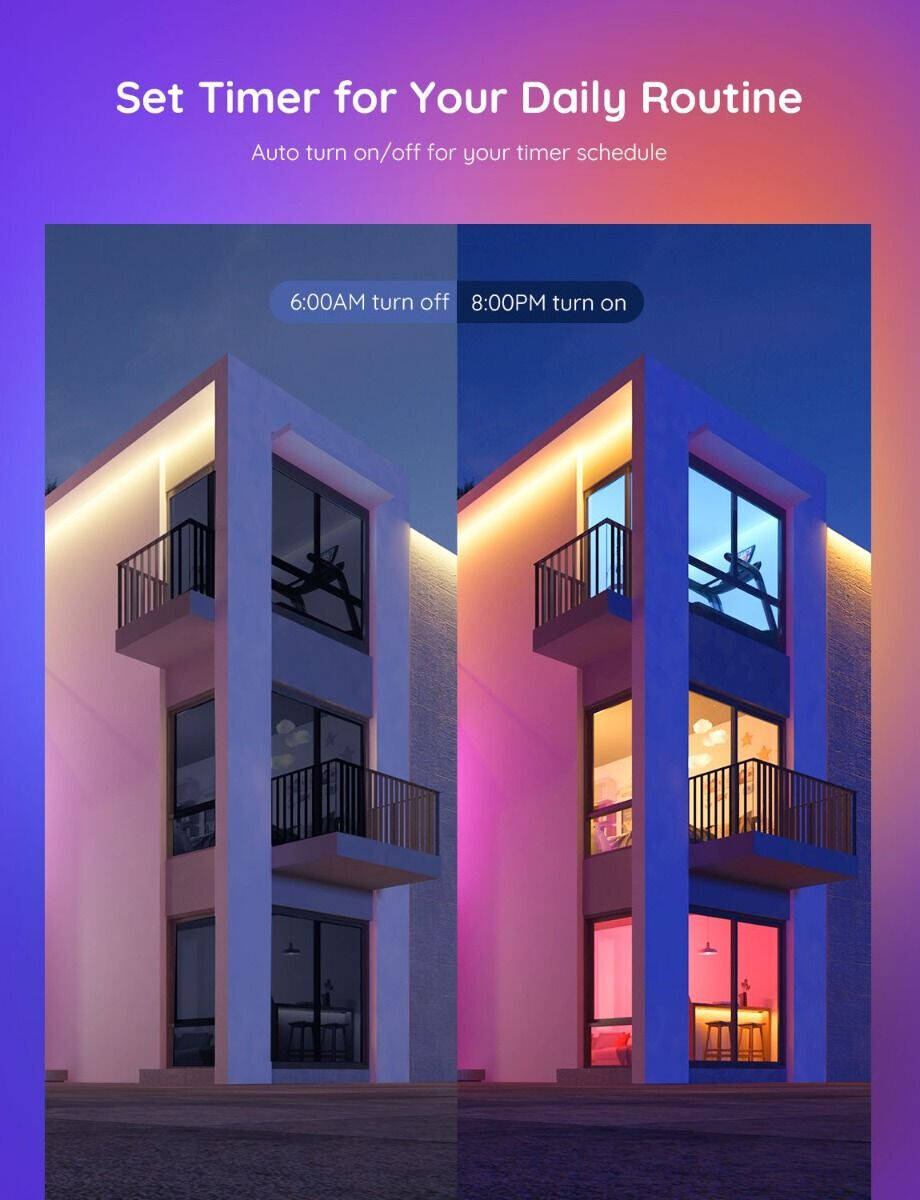 Govee RGBWW Smart LED Bulb E27 – Wi-Fi & Bluetooth Color-Changing Light Bulb (16M Colors + Tunable Warm/Cool White) - مصباح أر جي بي