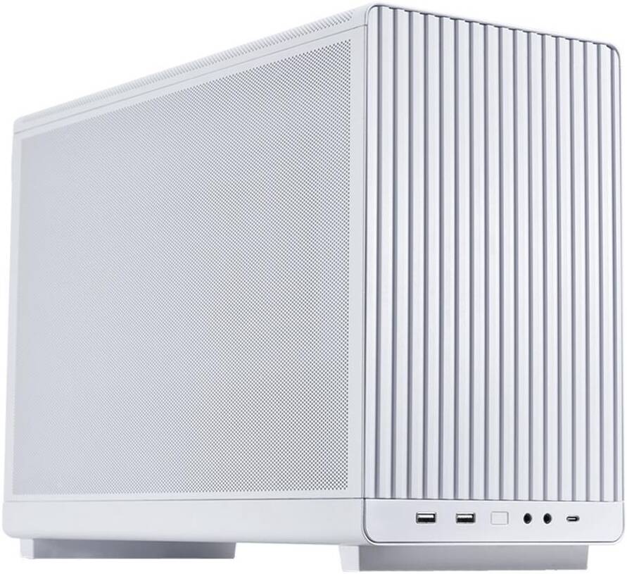 Lian Li A3-mATX Case, No Fans Included, Supports 360mm Radiator & 10x 120mm Fan Support, ATX/SFX/SFX-L, White - كيس أبيض