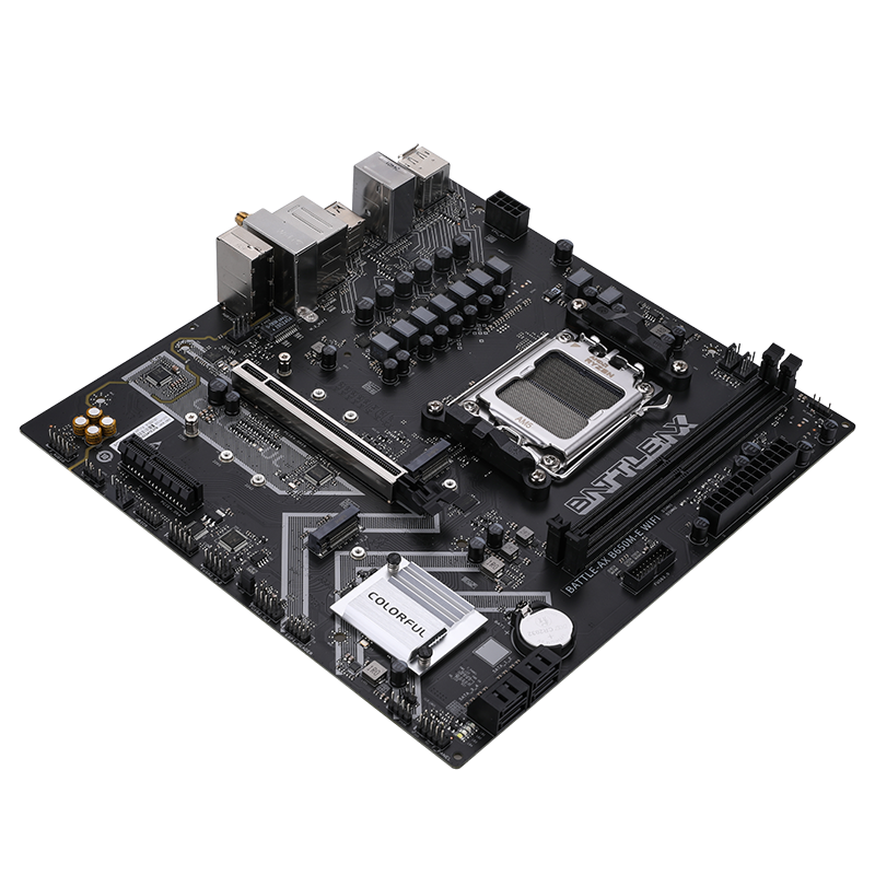 COLORFUL BATTLE-AX B650M-T WIFI V14 Micro-ATX Motherboard – AMD Ryzen AM5 Series Ready, DDR5 Dual-Channel, Wi-Fi 6, 2.5Gb Ethernet, PCIe 4.0 - ماذربورد