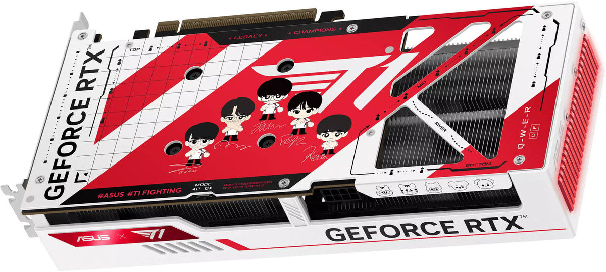 ASUS T1 GeForce RTX 5060 Ti 8GB GDDR7 OC Edition GAMING Graphics Card – Esports T1 Branding, Triple Axial-tech Fans & PCIe 5.0 - كرت شاشة
