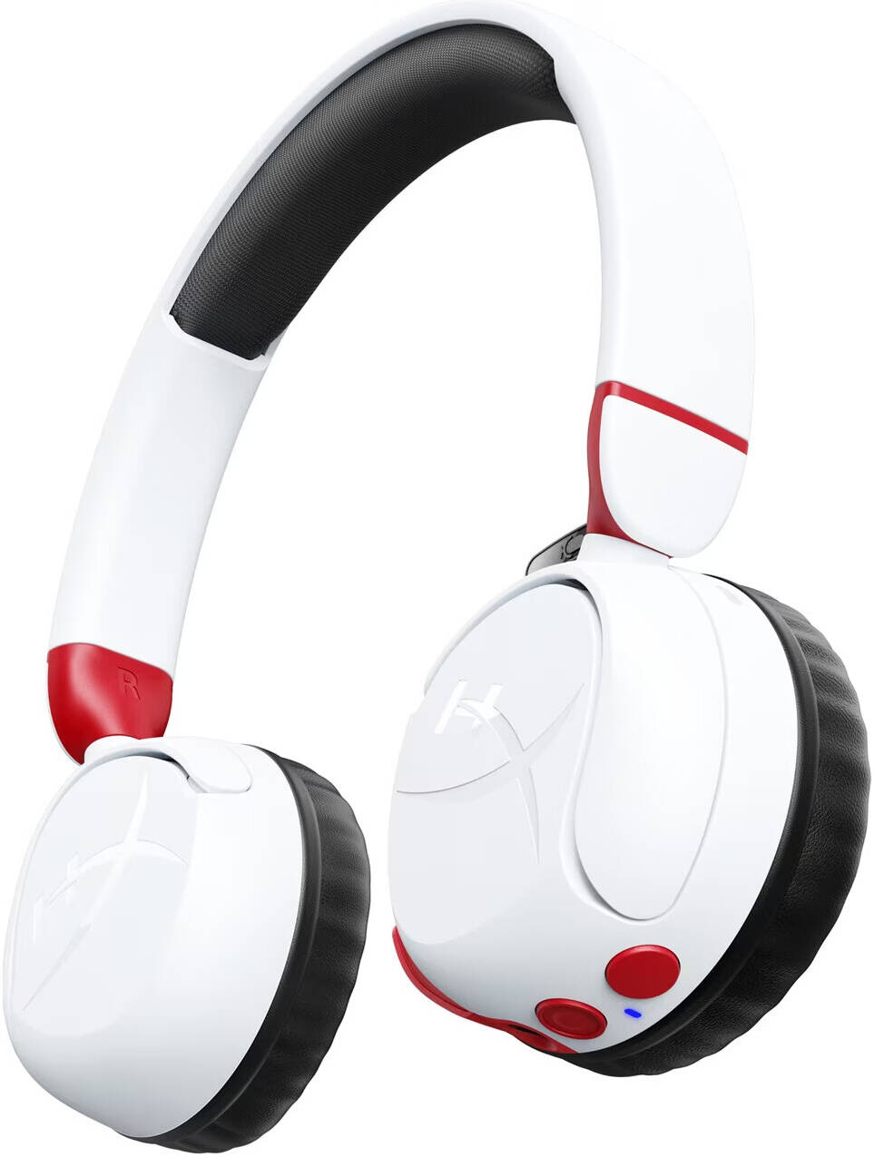 HyperX Cloud Mini, Wireless Gaming Headset, Microphone, Immersive Audio, Comfortable And Lightweight, BT 5.3, 25 Hours Battery Life, Volume Level Below 85 dB, For Ages 8-12, White -  سماعه القيمنق