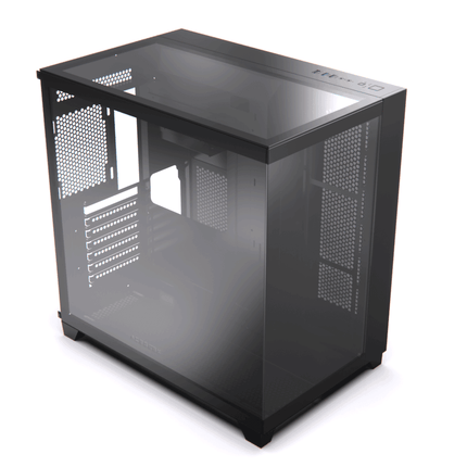 Acegeek Horizon Three sided Tempered Glass ATX Mid Tower Gaming Case - Black - كيس - PC BUILDER QATAR - Best PC Gaming Store in Qatar 