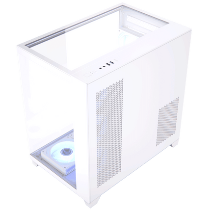 Acegeek Horizon Three sided Tempered Glass ATX Mid Tower Gaming Case - White - كيس - PC BUILDER QATAR - Best PC Gaming Store in Qatar 