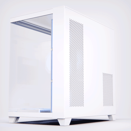 Acegeek Horizon Three sided Tempered Glass ATX Mid Tower Gaming Case - White - كيس - PC BUILDER QATAR - Best PC Gaming Store in Qatar 