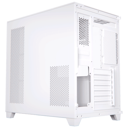 Acegeek Horizon Three sided Tempered Glass ATX Mid Tower Gaming Case - White - كيس - PC BUILDER QATAR - Best PC Gaming Store in Qatar 