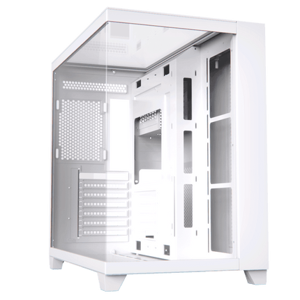 Acegeek Horizon Three sided Tempered Glass ATX Mid Tower Gaming Case - White - كيس - PC BUILDER QATAR - Best PC Gaming Store in Qatar 