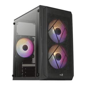 Aerocool CS-107 FRGB Mini Tower Case - Black - كيس