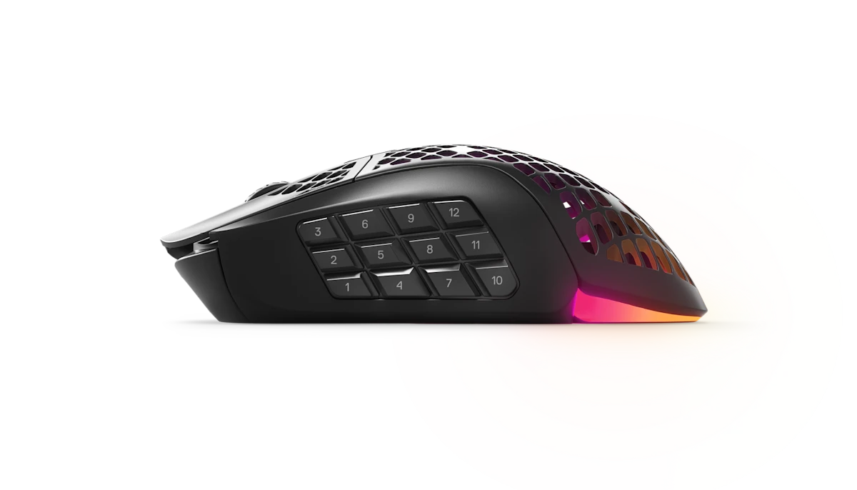 SteelSeries Aerox 9 Wireless Holey RGB Gaming Mouse Ultra-lightweight -ماوس احترافي