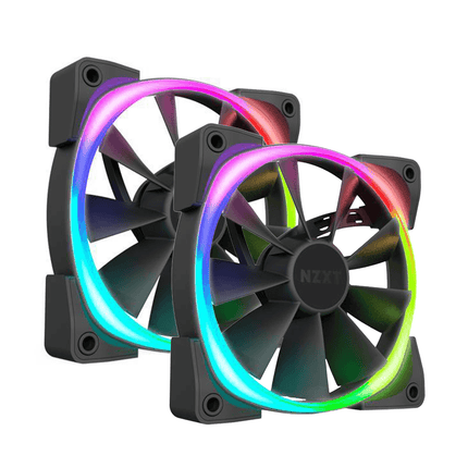 NZXT Aer 140, 140mm Case Fan - 2 Pack w/ HUE 2 - مراوح تبريد