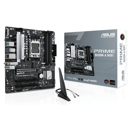 ASUS PRIME B650M-A WIFI AM5 DDR5 Motherboard - اللوحة الأم - PC BUILDER QATAR - Best PC Gaming Store in Qatar 