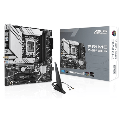 Asus Prime B760M-A WiFi DDR4 Gaming Motherboard - لوحة الأم - PC BUILDER QATAR - Best PC Gaming Store in Qatar 