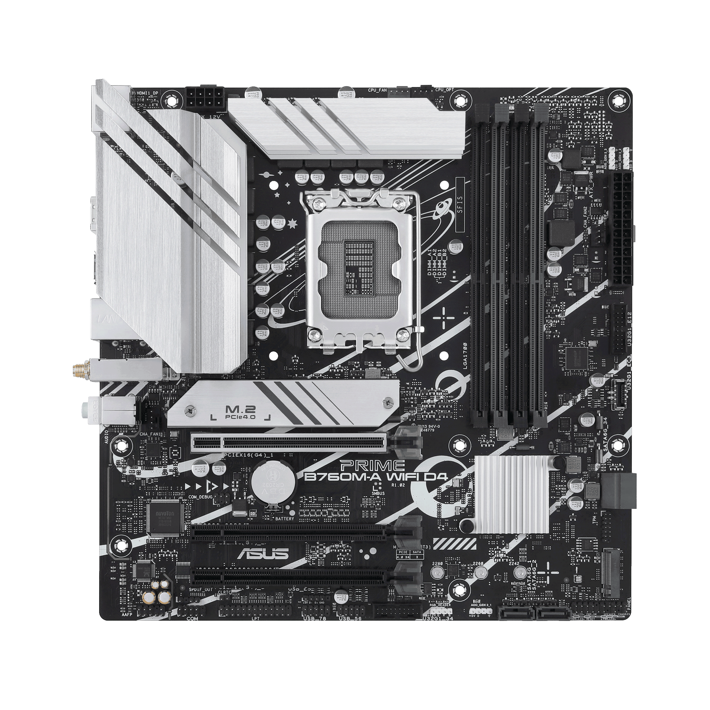 Asus Prime B760M-A WiFi DDR4 Gaming Motherboard - لوحة الأم - PC BUILDER QATAR - Best PC Gaming Store in Qatar 