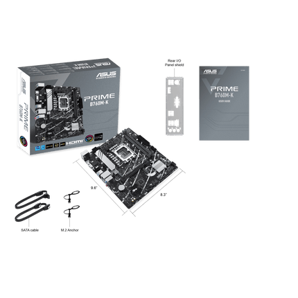 ASUS Prime B760M-K DDR5 LGA 1700 Gaming Motherboard - لوحة الأم - PC BUILDER QATAR - Best PC Gaming Store in Qatar 