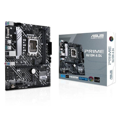 ASUS Prime H610M-A - DDR4 LGA 1700 Intel Motherboard - اللوحة الأم - PC BUILDER QATAR - Best PC Gaming Store in Qatar 