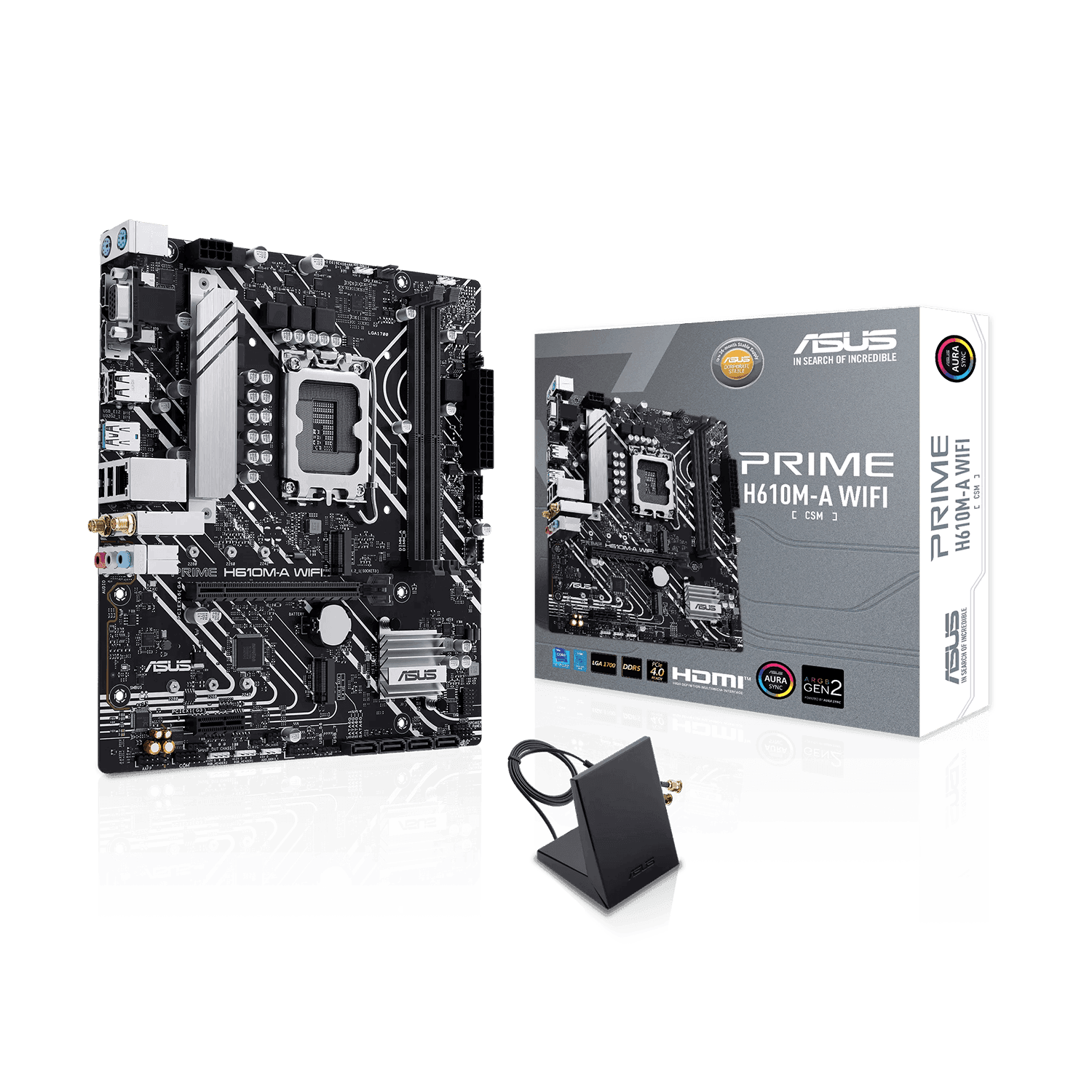 ASUS PRIME H610M-A WIFI DDR5 Motherboard - اللوحة الأم ASUS PRIME H610M-A WIFI DDR5 Motherboard - اللوحة الأم