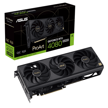 ASUS ProArt GeForce RTX™ 4080 SUPER 16GB GDDR6X OC Edition - Black - كرت شاشة - PC BUILDER QATAR - Best PC Gaming Store in Qatar 