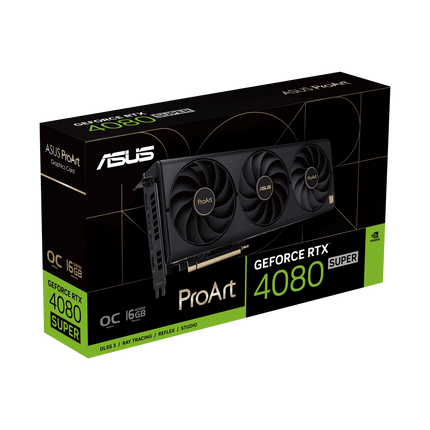 ASUS ProArt GeForce RTX™ 4080 SUPER 16GB GDDR6X OC Edition - Black - كرت شاشة - PC BUILDER QATAR - Best PC Gaming Store in Qatar 