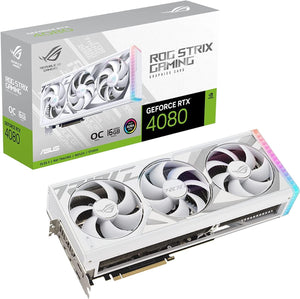 ASUS ROG Strix GeForce RTX® 4080 OC 16GB Edition Gaming Graphics Card White - كرت الشاشة