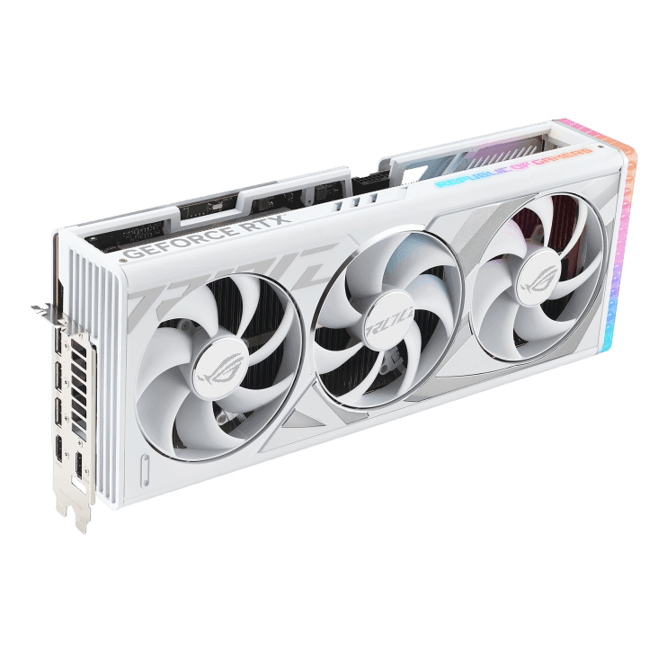 ASUS ROG Strix GeForce RTX™ 4080 SUPER 16GB GDDR6X White OC Edition - كرت شاشة - PC BUILDER QATAR - Best PC Gaming Store in Qatar 