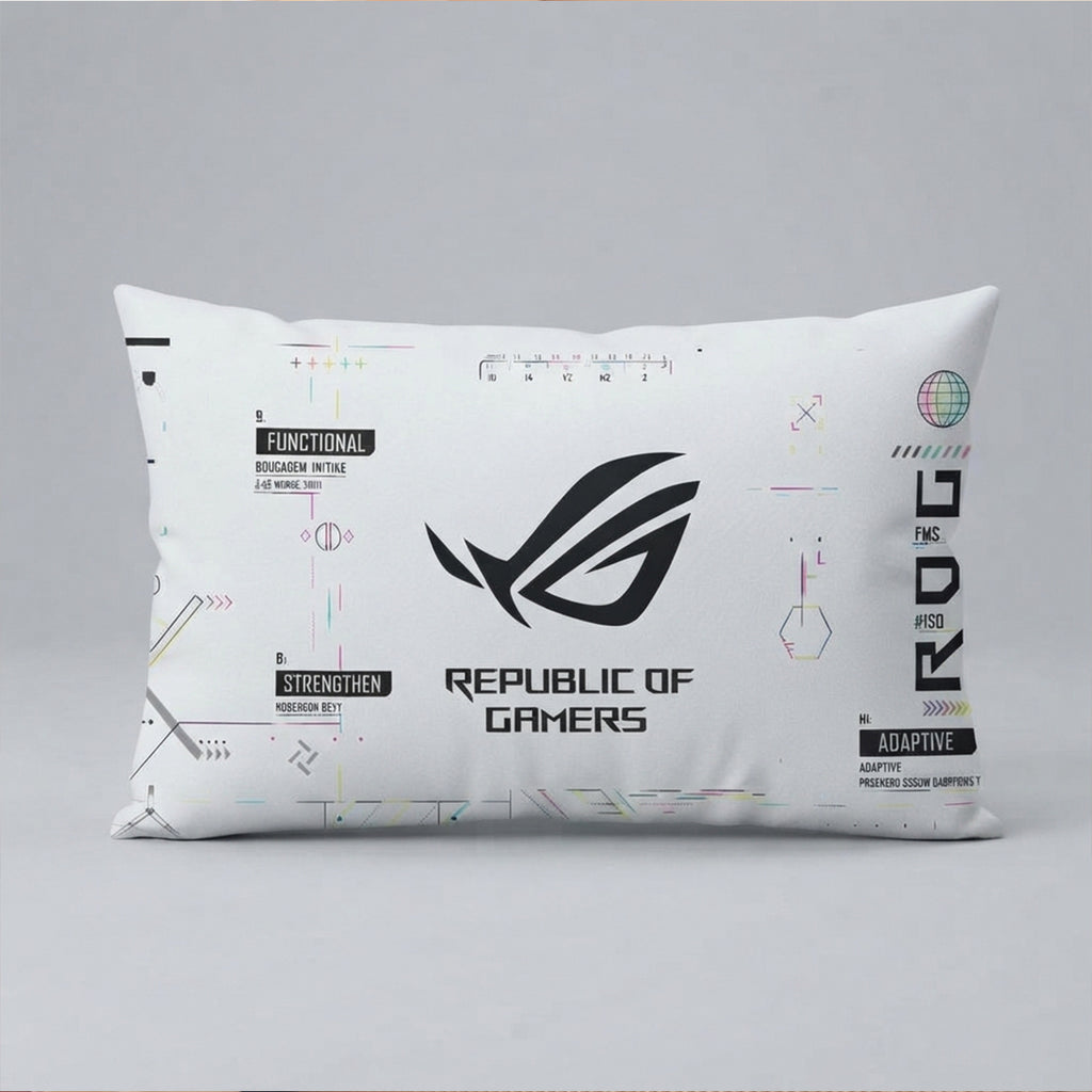 Cool Fashion ASUS Logo Gaming Rectangular Pillow Cover (30×50 cm