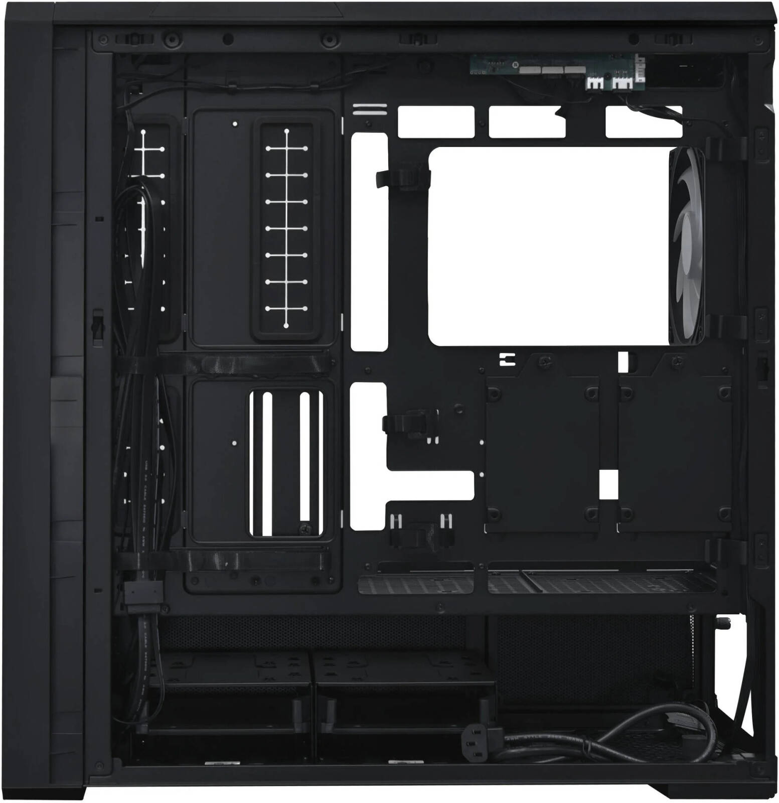 Lian Li LANCOOL 217 INF Infinity Mirror Computer Case, Mid-Tower ATX PC Case with Pre-Installed Fans, Black - كيس اسود