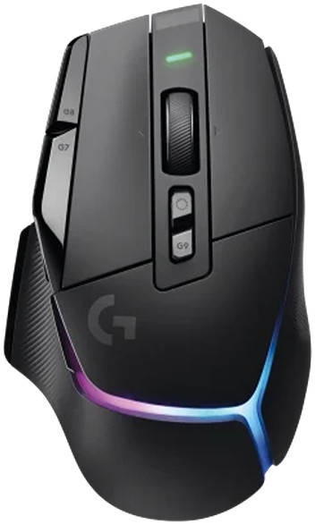 Logitech G502 X Plus Wireless Gaming Mouse – LIGHTSPEED Wireless, HERO 25K Sensor, 25600 DPI, 8‑Zone RGB, USB‑C, 120h Battery, Black - موس أحترافى لاسلكي