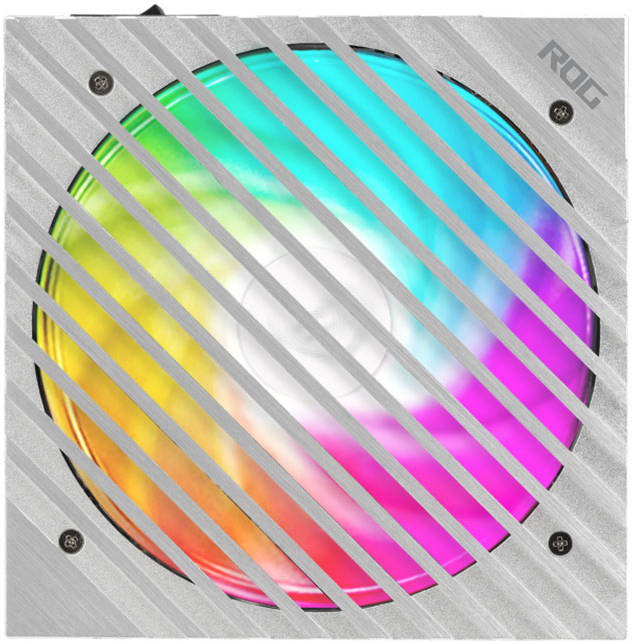 Asus Rog Loki SFX-L 850W Power Supply Unit, 80 Plus Platinum, Fully Modular, PCIe Gen 5.0, 120mm ARGB-Illuminated Fan & Aura Sync, ROG Heatsinks, 0dB Fan Button, White Edition