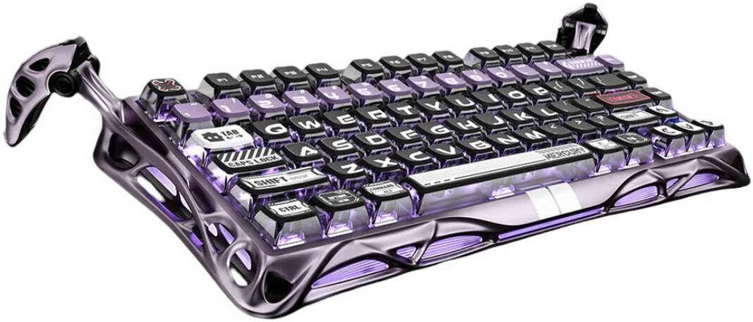 GRAVASTAR MERCURY V75 Pro Special Edition Gaming Keyboard - Iron Purple - كيبورد احترافي