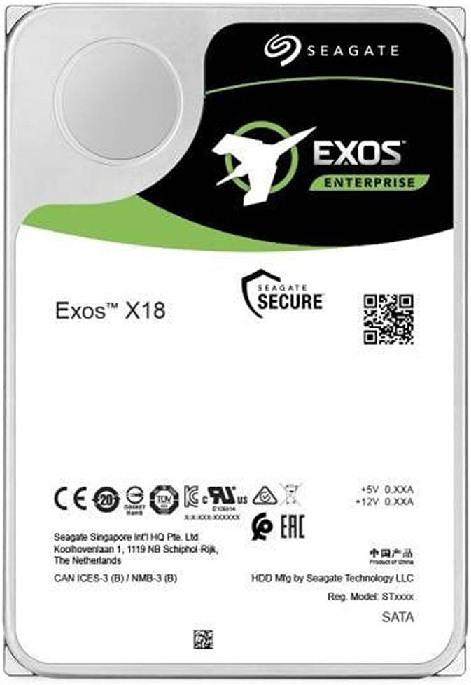 Seagate Exos X18 12TB SATA III 6 Gb/s 3.5