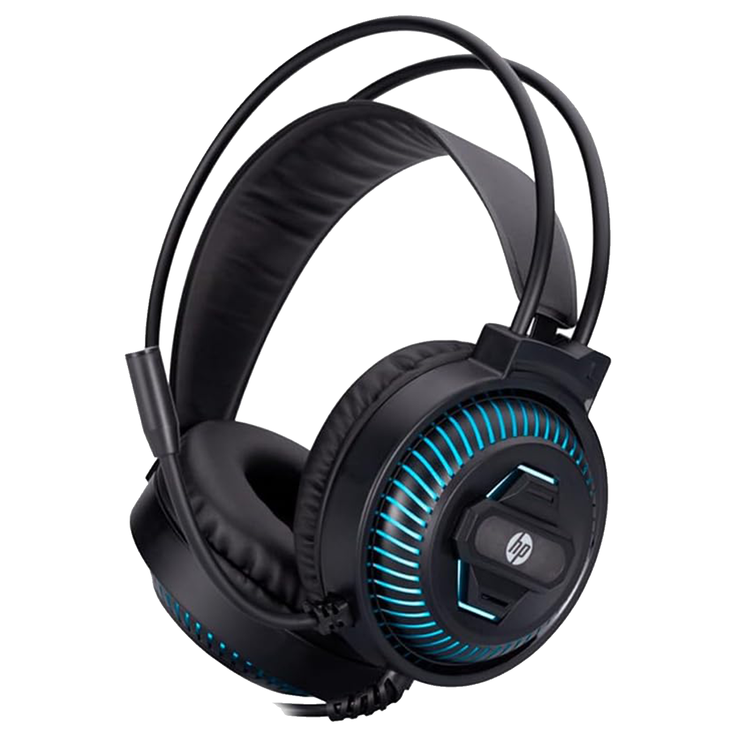 HP DHE-8001U Wired LED Headsets Black - سماعة مريحه
