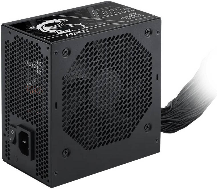 MSI MAG A750BN PCIE5 III 750W Power Supply – 80 PLUS Bronze, ATX 3.1 & PCIe 5.1 Ready, 12V-2x6 Cable, Black - مزود طاقة