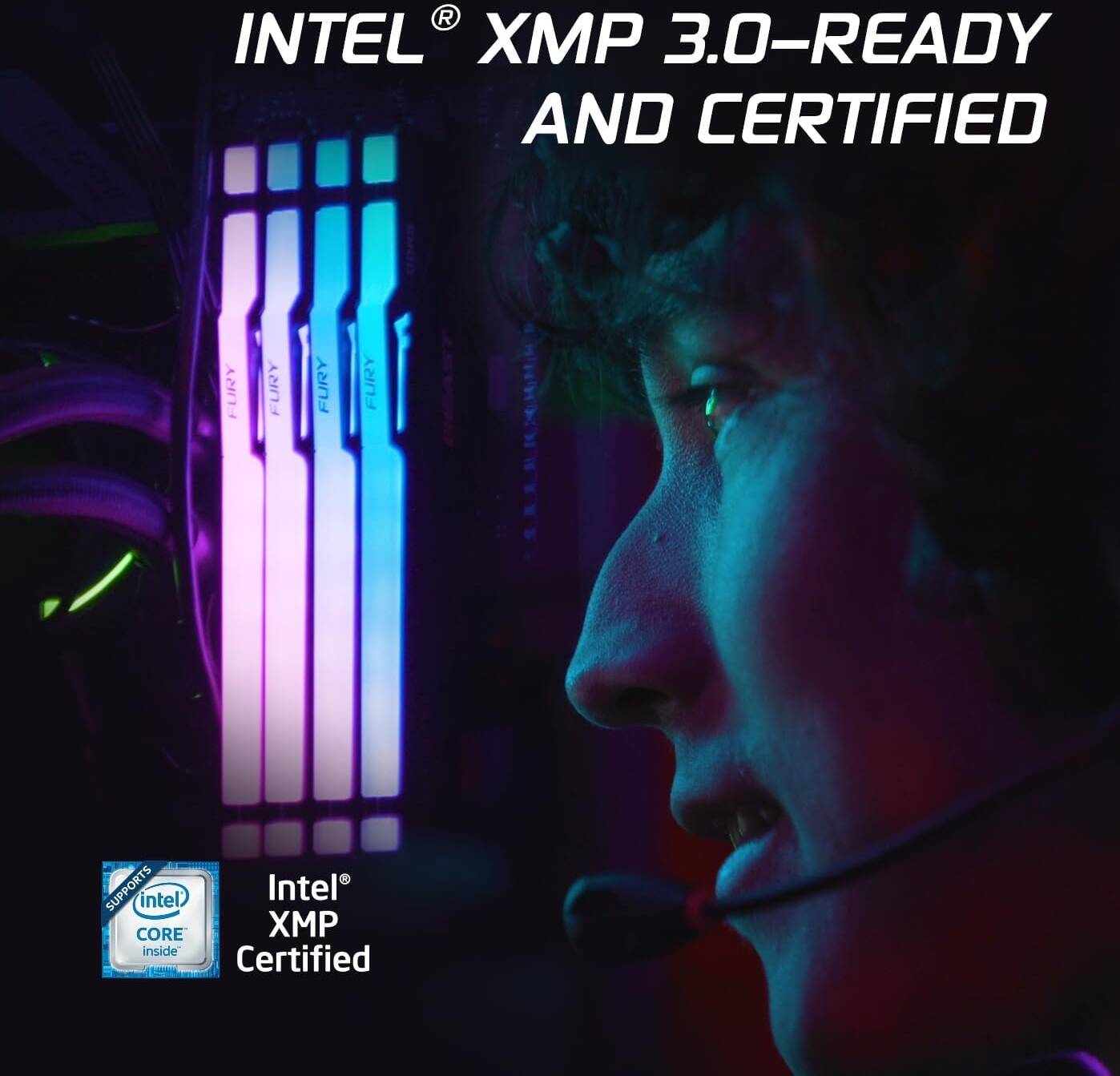 Kingston Fury Beast RGB 16GB DDR5 Desktop Memory, 6000 MHz Memory Speed, CL36 CAS Latency, 288-Pin Kit, Intel XMP 3.0 & AMD EXPO Ready, Black | KF560C36BBE2A-16 - رام