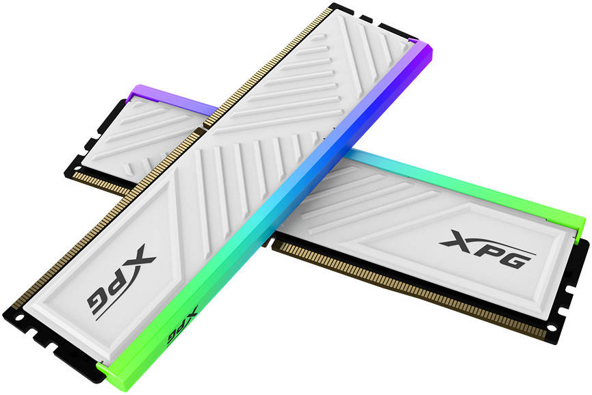 ADATA XPG Spectrix D35G 16GB (8GBX2) 3200Mhz CL- 16 DDR4 RGB RAM  Intel XMP 2.0 / AMD WHITE - الذاكرة العشوائية