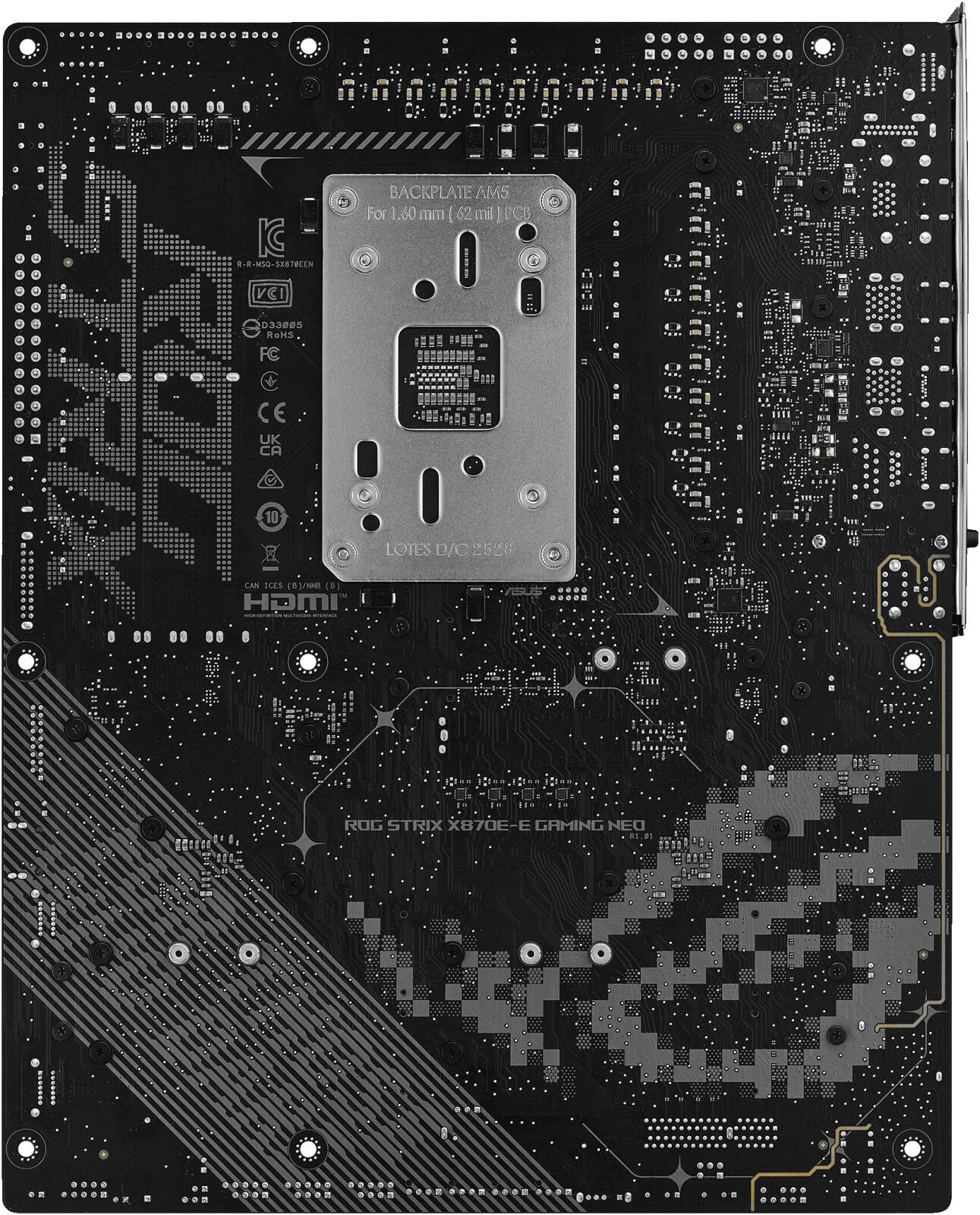 ASUS ROG Strix X870E-E Gaming WiFi 7 NEO – AMD AM5, PCIe 5.0, DDR5, USB4, WiFi 7, Heavy Duty Power Delivery ATX Motherboard - ماذربورد