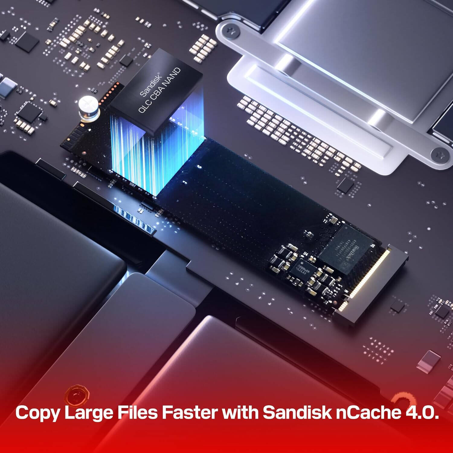 WD Blue SN5100 1TB NVMe SSD M.2 2280 PCIe Gen 4.0 Up to 7,100MB/s for PC/Laptops - مساحة تخزين