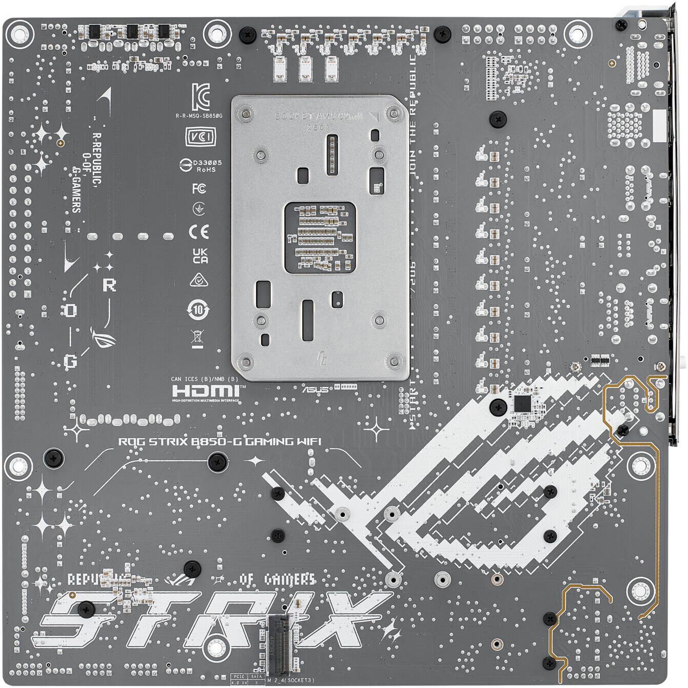 ASUS ROG STRIX B850-G GAMING WIFI AM5 Micro-ATX Motherboard, AMD B850 Chipset - لوحه الام
