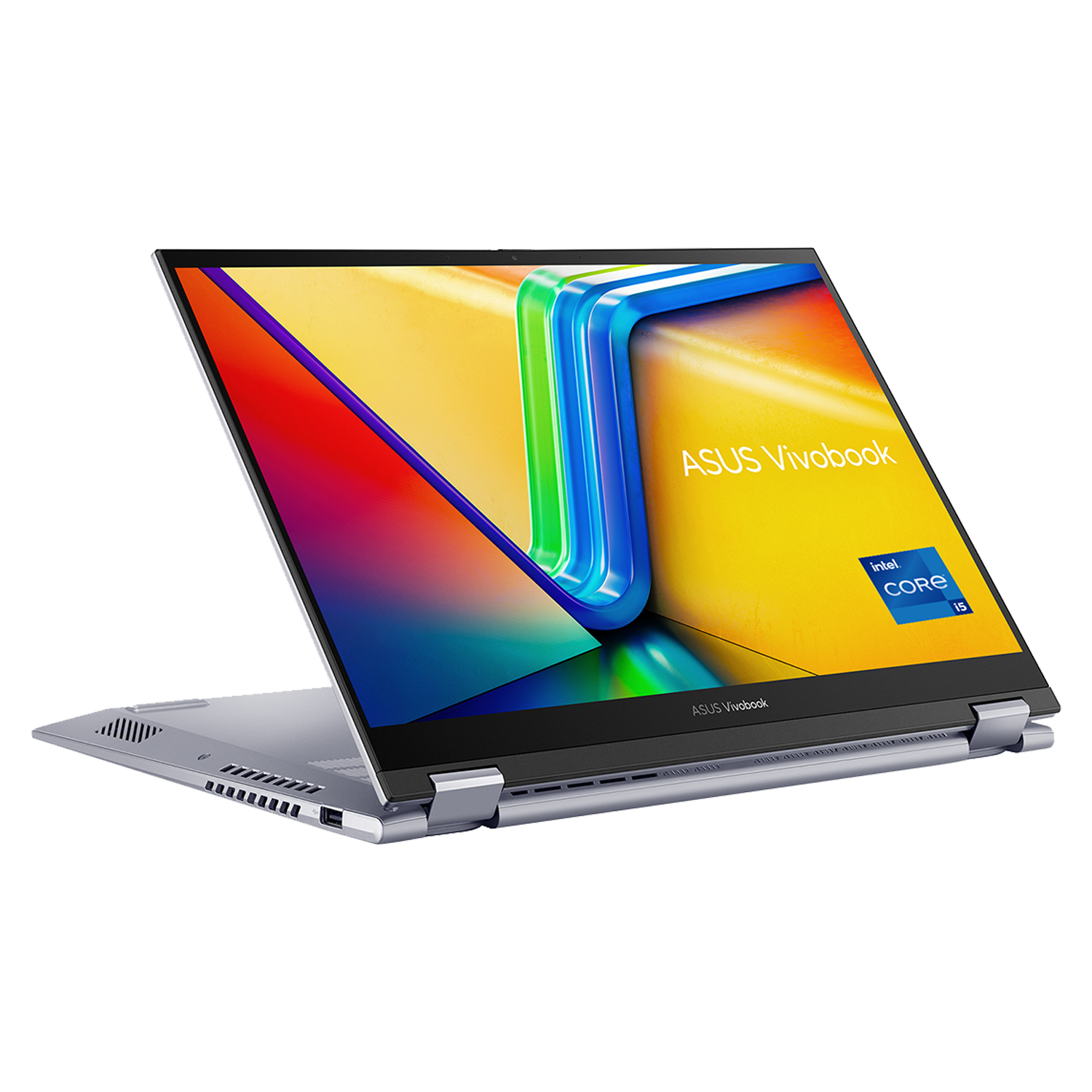 Asus Vivobook S14 Flip Laptop TP3402VA-LZ669W, 14.0-inch, i5-13420H UHD Graphics, 16GB Ram, 512GB SSD, Silver - لابتوب
