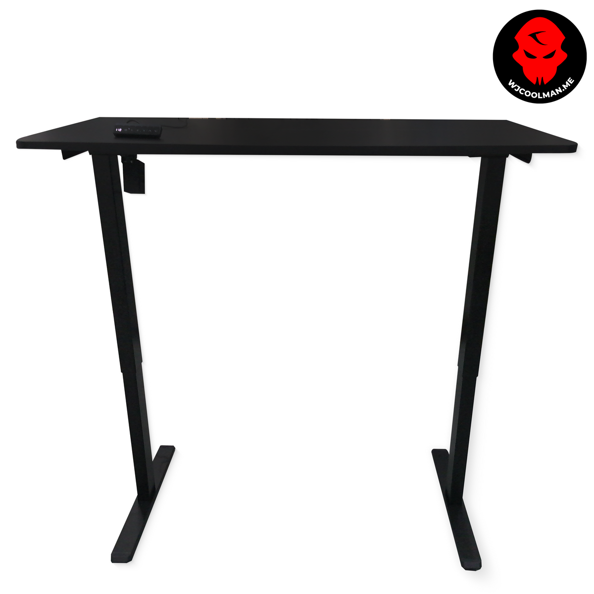 WJCOOLMAN T904 Electric Height Adjustable RGB Gaming Desk Black