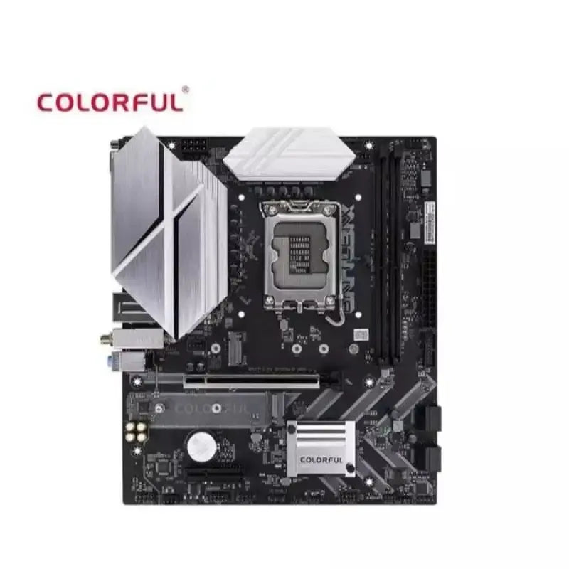 COLORFUL BATTLE-AX B760M-G WIFI V20A Black Motherboard – Intel LGA 1700, Micro-ATX, DDR4, Dual PCIe 4.0 M.2, Wi-Fi 6 & 2.5G LAN - ماذر بورد