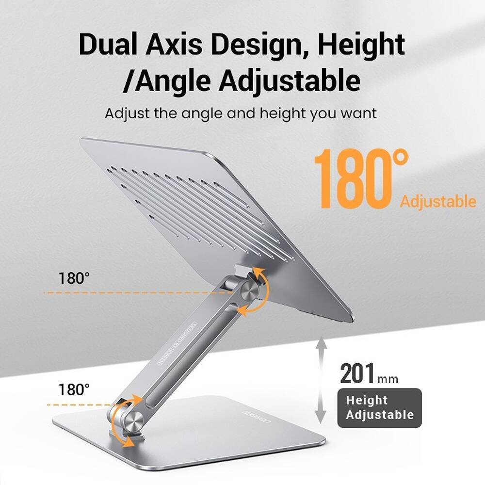 UGREEN Adjustable Laptop Stand  (Silver)-حامل لابتوب