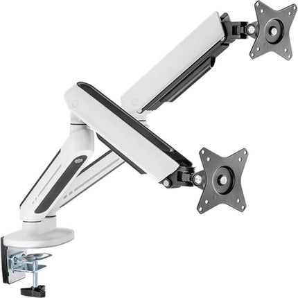 Twisted Minds Dual Premium Monitor Arm With RGB Lighting - White TM-54-C012-W - حامل شاشه